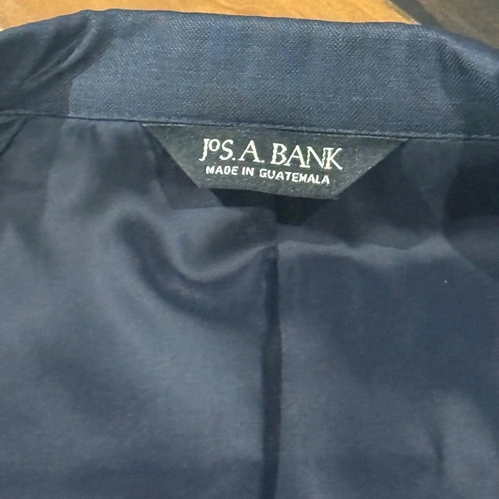 JOS. A. BANK Mens Blazer 43L Slim-Fit Traveler's Collection 100% Wool Sport Coat
